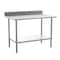 Flash Furniture Reese 430 Stainless Steel 18 Gauge 30-in x 48-in Table w/Adjustable Shelf and 4-in Backsplash NH-WT-3048-GG-B4-GG - alternate 1